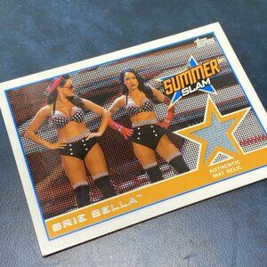 Brie Bella WWE SummerSlam 2013 Authentic Mat Relic Card